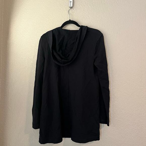 J. Jill Pure Jill Cotton Modal Stretch Cardigan Sweater Thick Hooded Snap XS - Picture 6 of 8